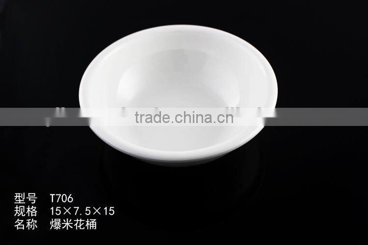 2015 hot selling manufacter wholeasle OEM colorful food plastic white japanese melamine bowls