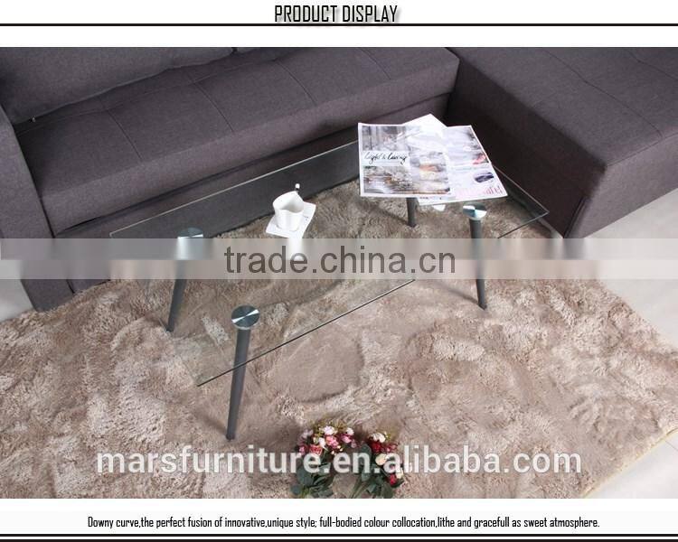 Cheap tempered glass hotel coffee table