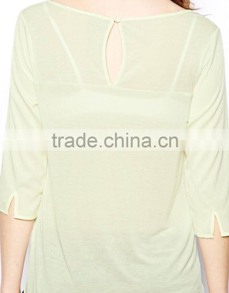 china clothes manufacturer plain polyester t shirts with boat neckline fashion women plain t shirts