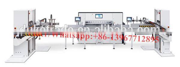 DK-M15 Model 15.6 Inch PLC Touch Screen Program Control Guillotine Paper Cutting Machine