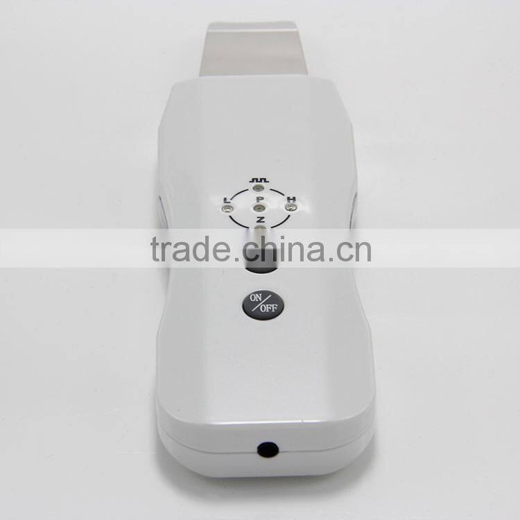 handheld Rechargable Ultrasonic Skin Scrubber portable/ultrasonic face scrubber