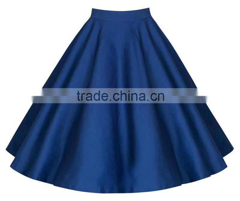 Bonvatt Women Lady Skirt Pleated Retro High Waist Skirt