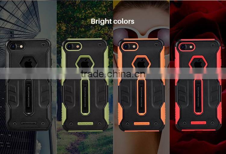 ORIGINAL NILLKIN Stronger Defender 4 Rubber Rugged Cover Case for iPhone 7 ALLOY KICKSTAND CASE ROBOT KICKSTAND CASE