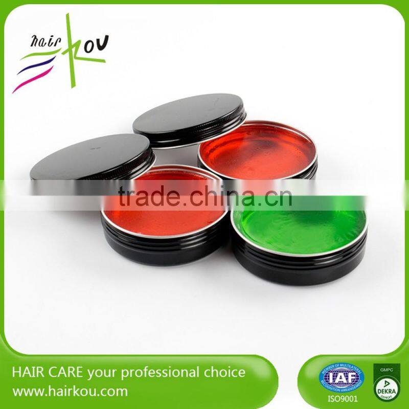 Oem private label water based super hold colorful barber men pomade wax