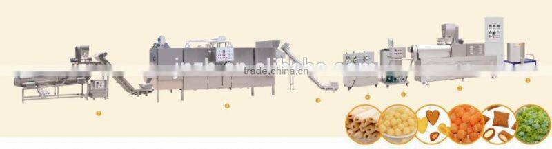 puffed core filling snack food extruder making machine with 5 star service good quality,agent needed in Middle East Russia Iran