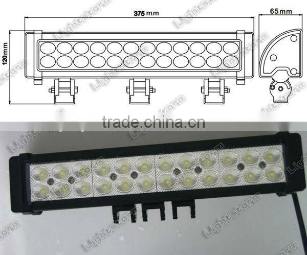 72W CREE LED Work Light Bar Driving Lamp Offroad Truck SPOT Beam 12inch Car SUV