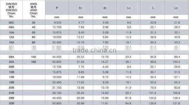 roller chains with extended pin