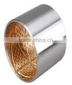 material UF850 bimetal bearing / UF850 Steel+Bronze alloy Bi-metal Bushing / Bimetal Bush UF850