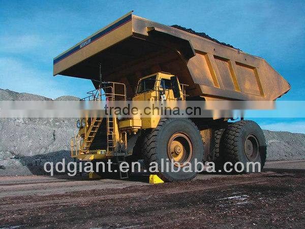 Heavy duty PU wheel chock for mining machine