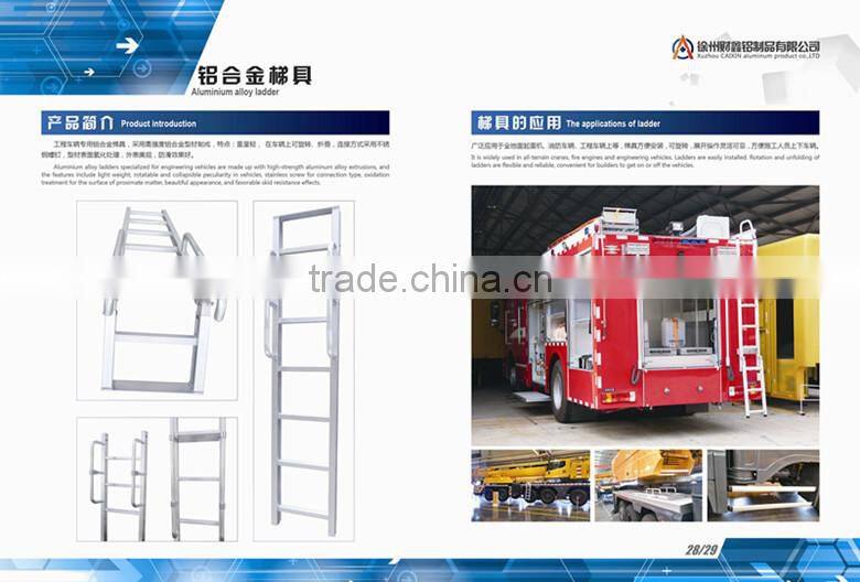 Truck step ladder aluminum, aluminum folded ladder