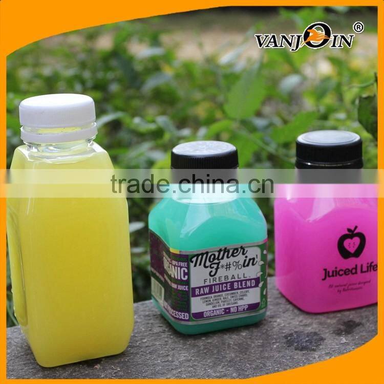 Mini Square Cold Pressed Juice Bottles BPA Free