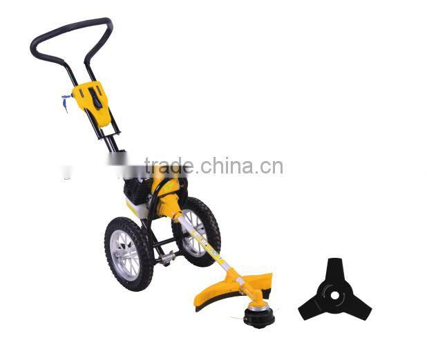 Hand push brush cutter,hand push grass cutter,hand push lawn mower with CE certificate