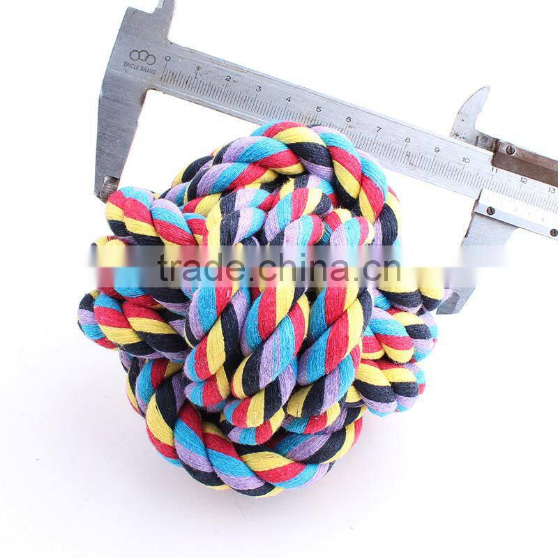 Pet cotton rope toys Cotton rope woven ball large size 11 cm
