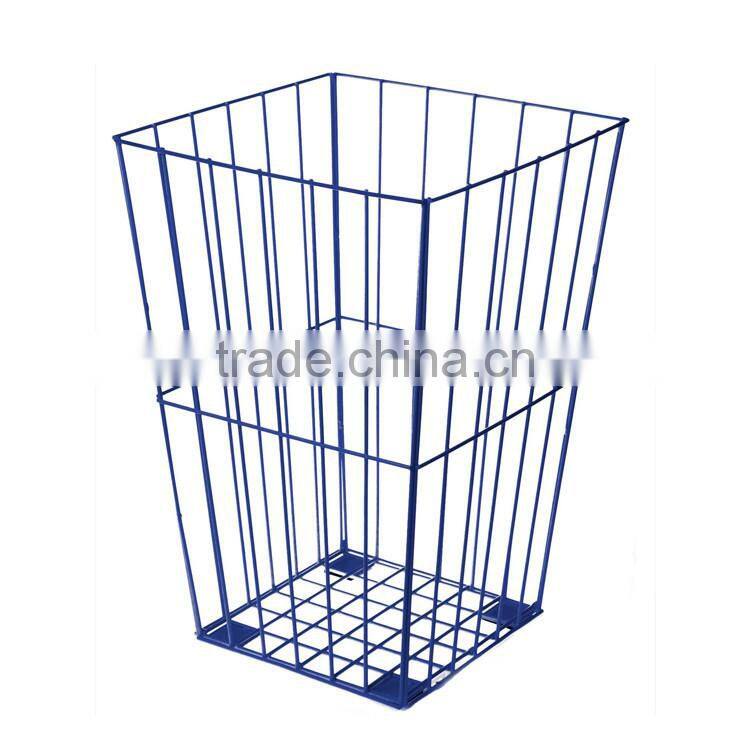 Cheap wholesale square shape wire storage basket color painting finished metal basket