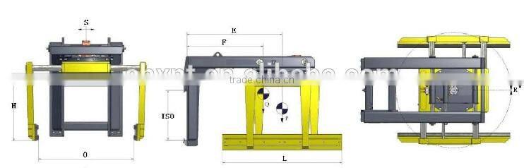 Chinese fork attachement over head block handler ,brick rock stacker