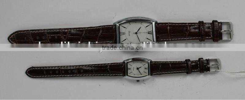 Cheapest special lover's crocodile man-made leather wathces for business gift