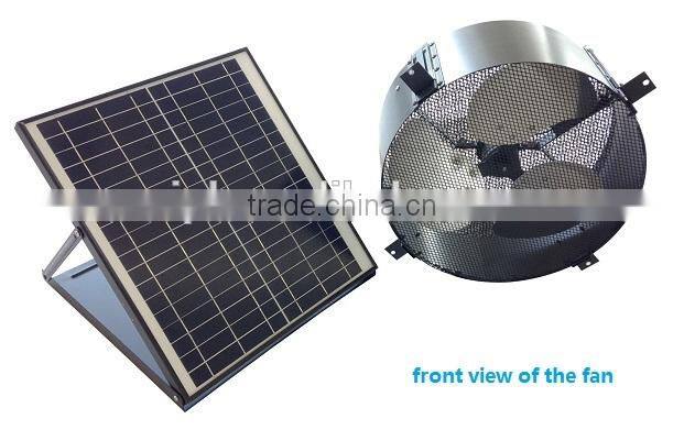 vent goods Solar Gable Fan with battery and adjustable solar panel high quality cooling ventilating