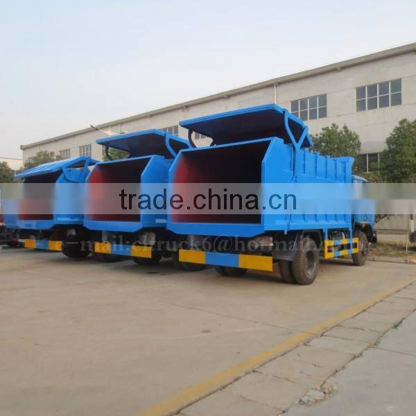 185hp 4*2 DONGFENG Compression Docking Garbge Truck 17 m3