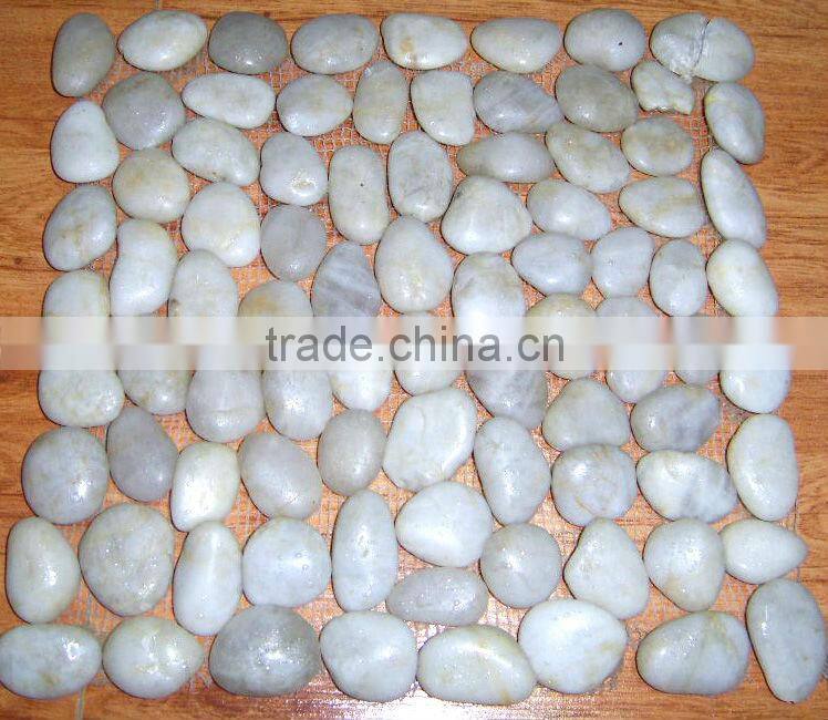 Black Polished River Pebbles Stone