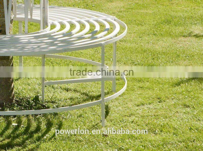 Gothic round iron tree bench