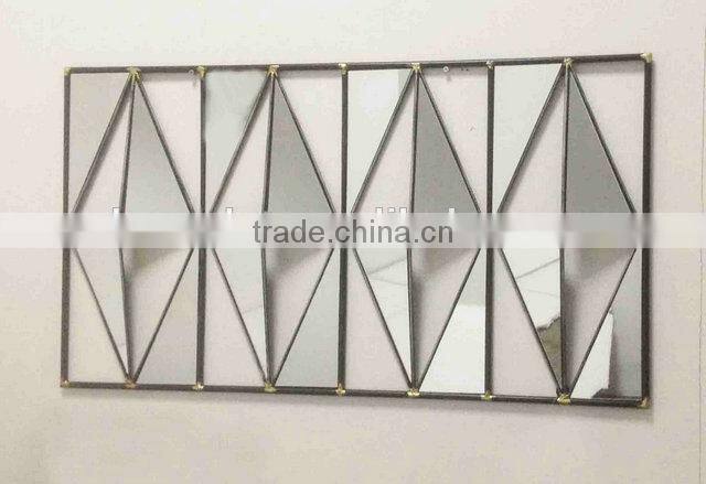 Metal Square Decorative Wall Mirror Wrought Iron Wall Mirror