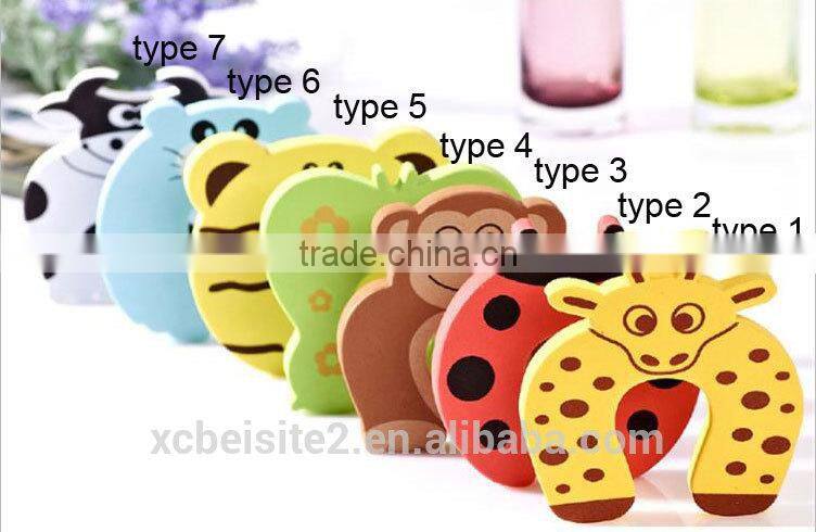 J148 Baby safety soft rubber with cartoon design door guard
