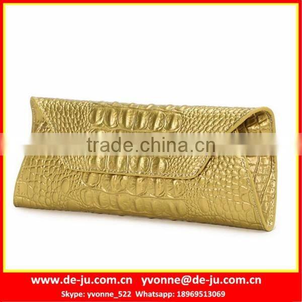 Unisex Leather Quilted Long Wallet