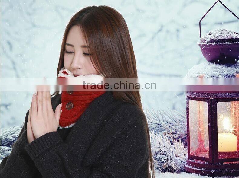 New Arrival Electrical Heating Collar Couple Fasion Valentine Present Rechargeable Warm Scarf With Power Bank, Knitted Scarf