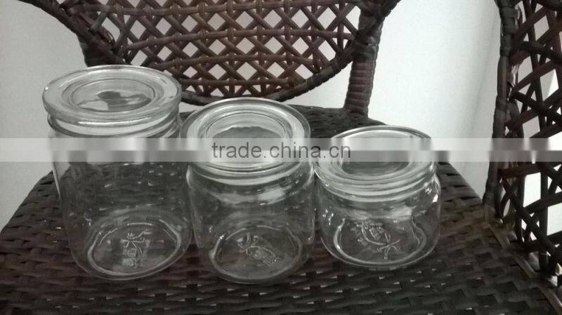 Bulk Glass Candle Holder with Glass Lids, Glass Candlestick