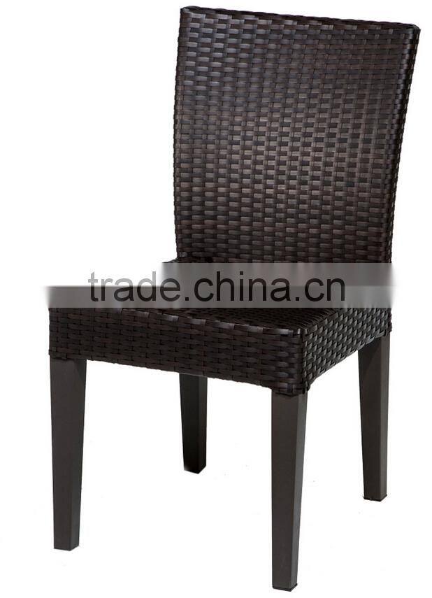 2017 Trade Assurance most popular outdoor alum frame rattan restaurant used dinning table set