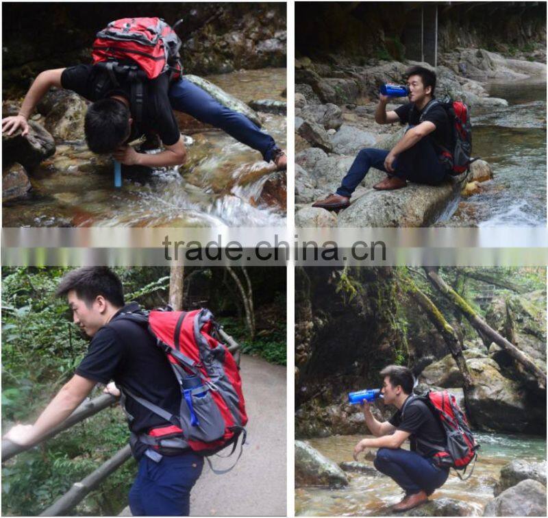 Personal emergency water filter straw ,water filter purifier for outdoor drinking