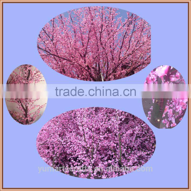 evolving large artificial cherry blossom tree outdoor for Christmas decor