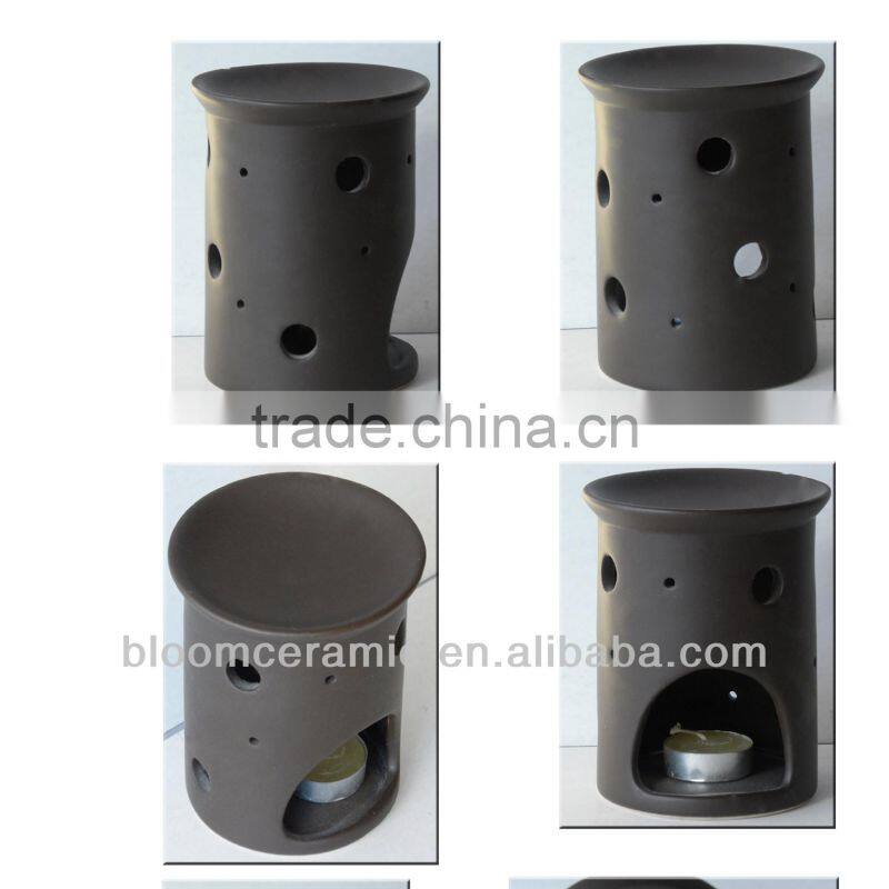 Black custom garden oil burner