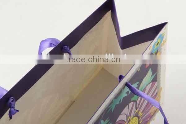 Flower Design Foldable Gift Bag / Shopping Paper Bag