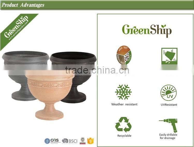 Decorative biodegradable pots from Greenship/10 years lifetime
