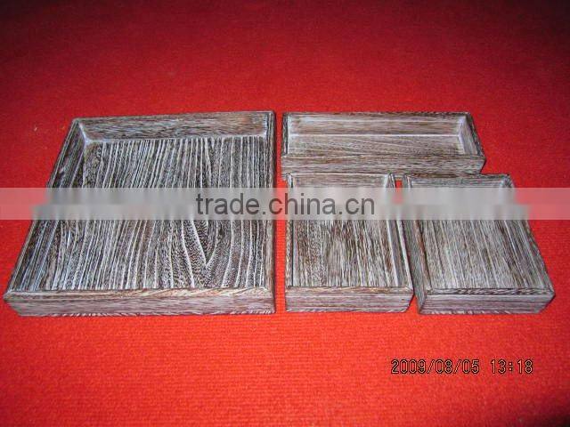 high quality pine wooden box,wooden tray with different tabula