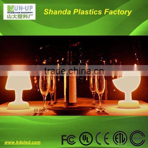 PE material rechargeable led table lamps