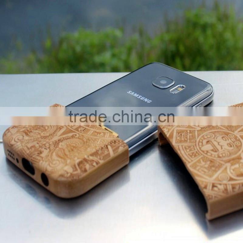 Classical Chinese walnut/bamboo/rosewood/cherry/maya cartoon cell phone case for Samsung