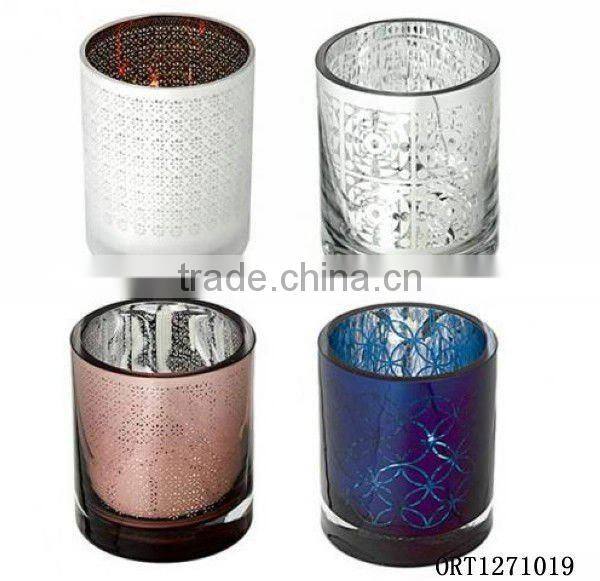 High quality different size pineapple shape candle glass holder