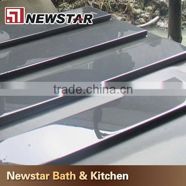 Hot sales made in China polished black granit stairs steps