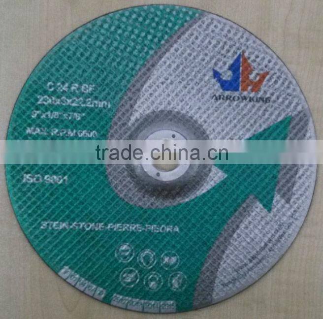 9" 230x2x22.2mmT41-Reinforced Fiber Resin Ultra-thin Cutting off Wheels for Metal