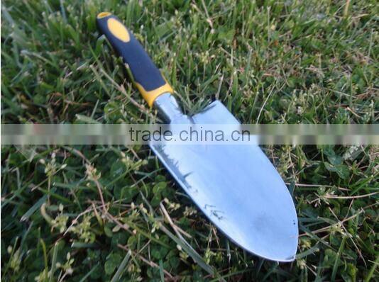popular Ergonomic handle garden tools rubber handle mini steel shovel