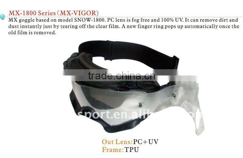 motorsports goggle, motor goggle, goggle ROLL TEAR OFF, MOTORIZED AUTOMATIC goggle ROLL TEAR OFF