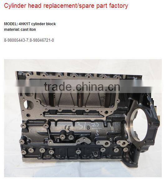 cylinder block 4HK1 8-98005443-7,8-98046721-0
