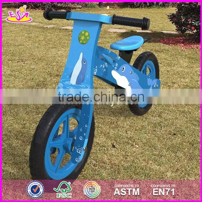 2017 New original work kids wooden balance bike made in china W16C171
