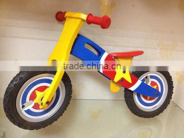 2015 hot sale high quality wooden bike,popular wooden balance bike,new fashion kids bike W16C076-D8