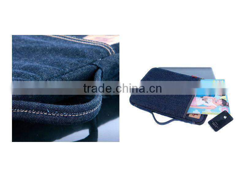 Denim Material Fashion Portable Laptop Bag