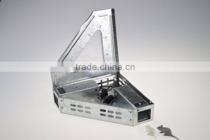 Metal steel triangle corner humane mouse trap SX-5016CL