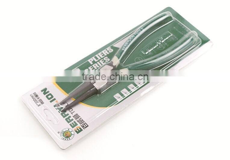 BERRYLION internal circlip plier straight 8'' for sale, carbon steel circlip plier