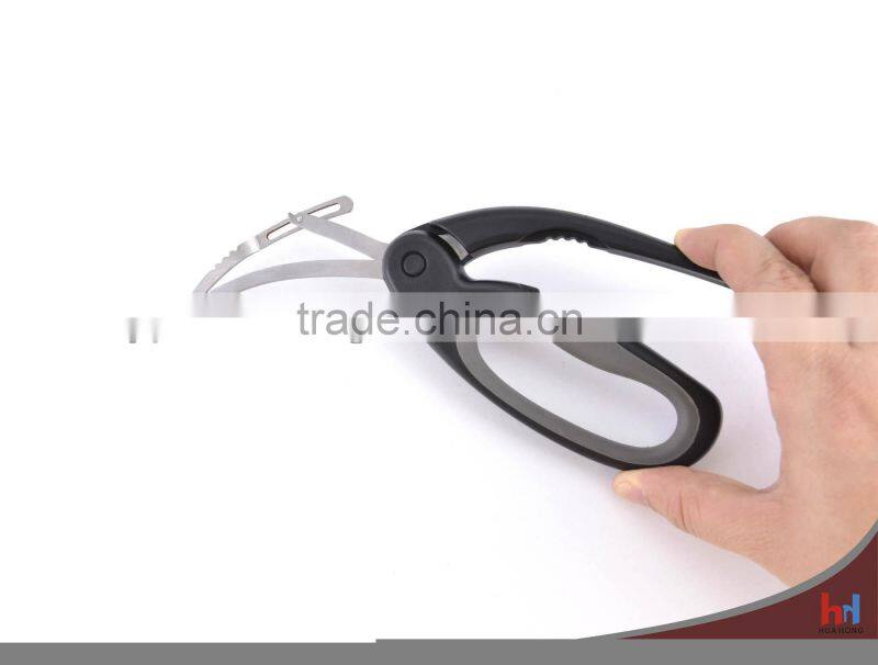 Soft touch handle shrimp scissors,kitchen scissors
